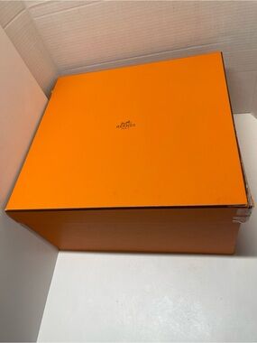 Extra Large Hermes Orange Branded Gift Box